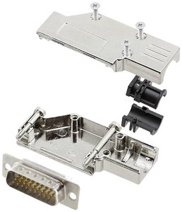 Zestaw listew męskich D-Sub encitech DCMR15-FK-HDP26-W-K 6355-8066-02, rzędy: 3, styki: 26, 90 °, 1 szt.