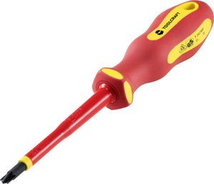 TOOLCRAFT TO-6326250 VDE Wkrętak plus/minus SL/PZ 2 Długość klingi: 100 mm