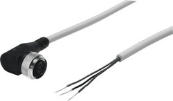 Kabel połączeniowy czujnika/aktuatora FESTO SIM-M12-3WD-2,5-PU 159430, piny: 5, 2.50 m, 1 szt.