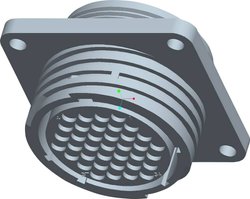 Obudowa gniazda CPC z prostokątnym kołnierzem TE Connectivity 206306-1, 1 szt.