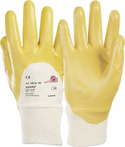 Rękawice robocze KCL Sahara® 100-8, Rozmiar rękawic: 8, M, biały, żółty
