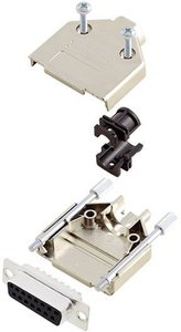 Zestaw listew żeńskich D-Sub Amphenol L17DTPK-M-09+L77SDE09S, rzędy: 2, styki: 9, 180 °, 1 szt.