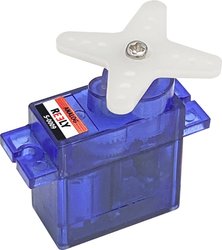 Micro-Servo S-0009 Analog-Servo Materiał przekładni: tworzywo sztuczne System złącz: JR Mikro-serwo Reely S-0009 Materiał napędu: tworzywo sztuczne Rodzaj złącza: JR