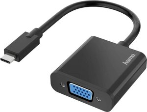 adapter USB, VGA Hama 00200317, [1x złącze żeńskie VGA - 1x złącze męskie USB-C]