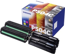 Samsung Toner, zestaw CLT-P504C Czarny, Cyjan, Magenta, Żółty Toner, zestaw Samsung CLT-P504C 1 zest.
