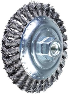 PFERD Szczotka skośna pleciona KBG Ø 125 x 15 mm Drut stalowy M14 Ø 0,50 do szlifierki kątowej  43317001 1 szt.