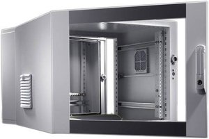 Obudowa naścienna Rittal 3-częściowa 15 jednostek wysokości 673mm głębokość 7715.535 Szafa rack wisząca 19'' Rittal 7715.535 (S x W x G) 600 x 746 x 673 mm 15 U