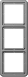 Ramka Jung CD583GR 3-krotnie  Osłona Jung CD583GR szary