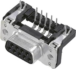 Listwa żeńska D-Sub 90 ° Ilość styków: 15 lutowane Harting  1 szt.