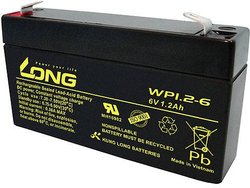 Akumulator ołowiowy Long WP1.2-6 WP1.2-6, AGM, 6 V, 1.2 Ah
