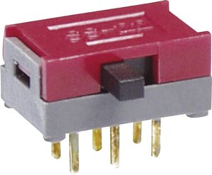 Przełącznik suwakowy NKK Switches SS22SDP2, 30 V DC/AC, 100 mA