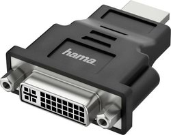 Przejściówka, adapter DVI, HDMI Hama 00200339, [1x złącze męskie angielskie - 1x złącze męskie HDMI]