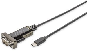 Przejściówka, adapter Digitus DA-70166 DA-70166, [1x szeregowe (9 pin) - 1x złącze męskie USB-C]
