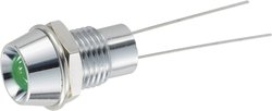 Lampka sygnalizacyjna LED TRU COMPONENTS TC-R9-104L-12-G 1587924, 450 mcd, 8.2 mm