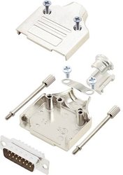 Zestaw listew męskich D-Sub TRU COMPONENTS TCMHDM15DBPK 7709936, rzędy: 2, styki: 15, 180 °, 1 szt.