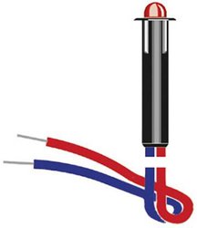 Lampka sygnalizacyjna LED Oshino MD-325UB2 MD-325UB2, 30 mcd, 12 V/DC, 4.4 mm