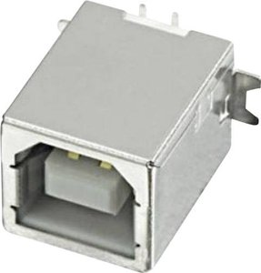 Gniazdo do zabudowy USB-B SMD 180GR. econ connect UBU1BSMDH, 1 szt.