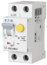 Wyłącznik instalacyjny Eaton 236964 RCD / MCB połączenie PXK-B16/1N/0, 03A