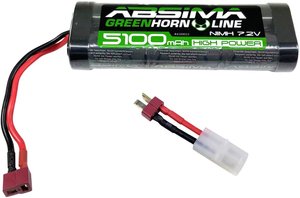 Pakiet akumulatorów (NiMH) 7.2 V 5100 mAh  Absima Hardcase Gniazdo T, Gniazdo Tamiya