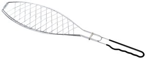 Uchwyt do grilowania ryb tepro Garten srebrny, czarny