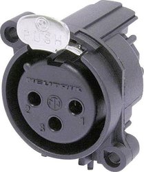 Złącze XLR montażowe żeńskie Neutrik, NC3FAAH1