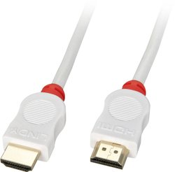 Kabel HDMI LINDY LINDY HDMI High Speed Kabel weiss 2m 41412, 2.00 m