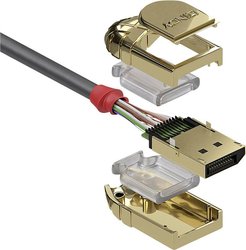 Kabel DisplayPort LINDY LINDY 15m DisplayPort Kabel Gold Line 36297, 15.00 m