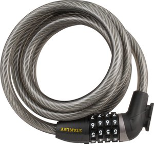 Zapięcie rowerowe kablowe STANLEY, S755-204, Zamek kodowy