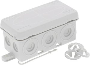Skrzynka przyłączeniowa Wiska KA 006/3xZER LG, IP55, (D x S x W) 86 x 44 x 41 mm, szary, 10 szt.
