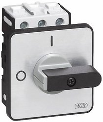 Rozłącznik  25 A 1 x 90° Szary, Czarny BACO BA174002, 1 szt.