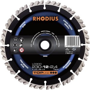 Rhodius 304462 LD300 Tarcza tnąca diamentowa Średnica 125 mm Średnica otworu 22.23 mm beton 1 szt.