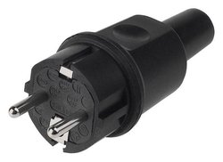 Wtyczka z uziemieniem Bachmann 913.169, IP44, IP20