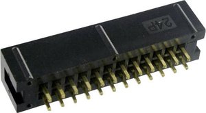 TRU COMPONENTS 1589766 Złącze żeńskie bez dźwigni usuwania Siatka: 2.54 mm Ilośc pinów: 44 Ilość rzędów: 2 1 szt.
