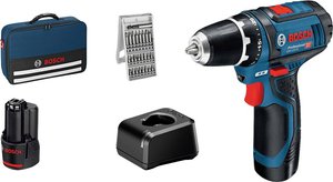 Wiertarka akumulatorowa Bosch Professional 060186810H 12 V 2.0 Ah zaw. 2 akumulatory