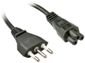 Kabel LINDY 30408 [1x złącze męskie włoskie - 1x złącze żeńskie IEC C5] 2.00 m