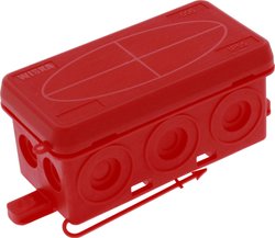 Skrzynka przyłączeniowa Wiska KA 006/5 RD, IP55, (D x S x W) 86 x 44 x 41 mm, czerwony, 1 szt.