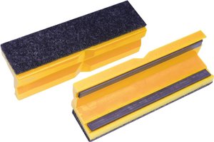 Miękkie szczęki filcowe/plastikowe 100 mm żółte, z paskiem magnetycznym (para) Szczęki Bernstein Tools 9-900-S6100 9-900-S6100