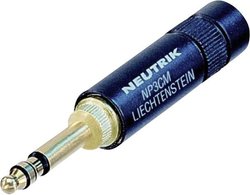 Złącze męskie jack 5,23 mm NP3CM-B,STEREO Neutrik NP3CM-B,STEREO złącze męskie proste Ilość styków: 3 stereo czarny 1 szt.