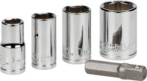 Nasadka kwb  105000 7 mm, 8 mm, 10 mm, 13 mm   5 szt.