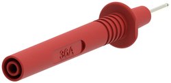 Sonda pomiarowa gładka Ø2 z bezpiecznym złączem bananowym Ø4mm, czerwona Końcówka pomiarowa Electro PJP 405-IEC-CD1-R 1 szt.