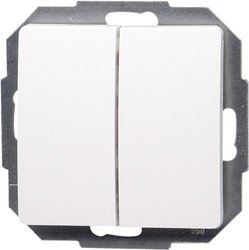 Przełącznik seryjny Płytka przycisku Kopp Paris 650502062, biały