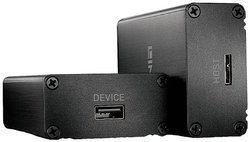 Lindy 42708 Network Expansion Module Nadajnik i odbiornik sieciowy Czarny Ekstender USB Micro USB-B LINDY 42708, przez światłowód, 350 m