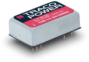 Przetwornica DC/DC, do PCB TracoPower THD 15-2412WIN THD 15-2412WIN, DIP-24, 15 W, 12 V/DC, 1.25 A, 1 szt.
