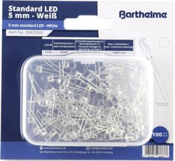 Akcesoria LED Barthelme 00430340, 5 mm, 14000 mcd, 100 szt.