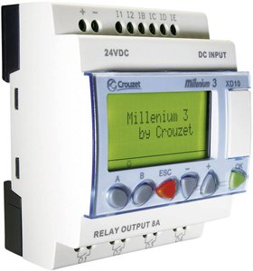 Crouzet Millenium 3 Essential — układy sterowania nierozszerzalne Logic Controller Crouzet Millenium 3 XD10 R 88970141, 24 V/DC