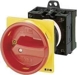 Łącznik krzywkowy wyłącznik 20 A 1 x 90 ° czerwony, żółty Eaton T0-2-1/V/SVB 43619 1 szt.