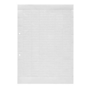 Oznacznik złączek, 27 x 6.3 mm, papier, Kolor: biały ESO 7 A4-BOGEN WEISS Weidmüller 1607720000-10 Zawartość: 10 szt.
