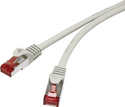 Kabel LAN Renkforce RF-4724286, 1 szt., RJ45, CAT 6, S/FTP, 30.00 m, szary