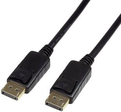 Kabel przyłączeniowy LogiLink DisplayPort 1.2, Ultra HD, 3D, 4K2K/60Hz, 5,00m Kabel DisplayPort LogiLink CV0074 CV0074, 5.00 m