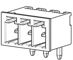 Obudowa złącza pin żeńskiego na PCB TE Connectivity 284512-2, wire-to-board, piny: 2, 1 szt.